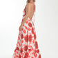 Romantic  Rose Print Dress