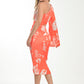 Sunset Bloom Asymmetrical Dress