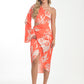 Sunset Bloom Asymmetrical Dress