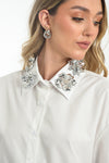 Embellished Collar blouse