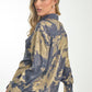 Gold and Blue Brocade Pantsuit