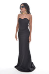 Noir Elegance Corset Gown
