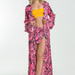 Pink Safari  Kimono Set