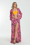 Pink Safari  Kimono Set