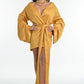 Golden Empress Wrap Dress