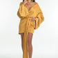 Golden Empress Wrap Dress