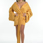 Golden Empress Wrap Dress